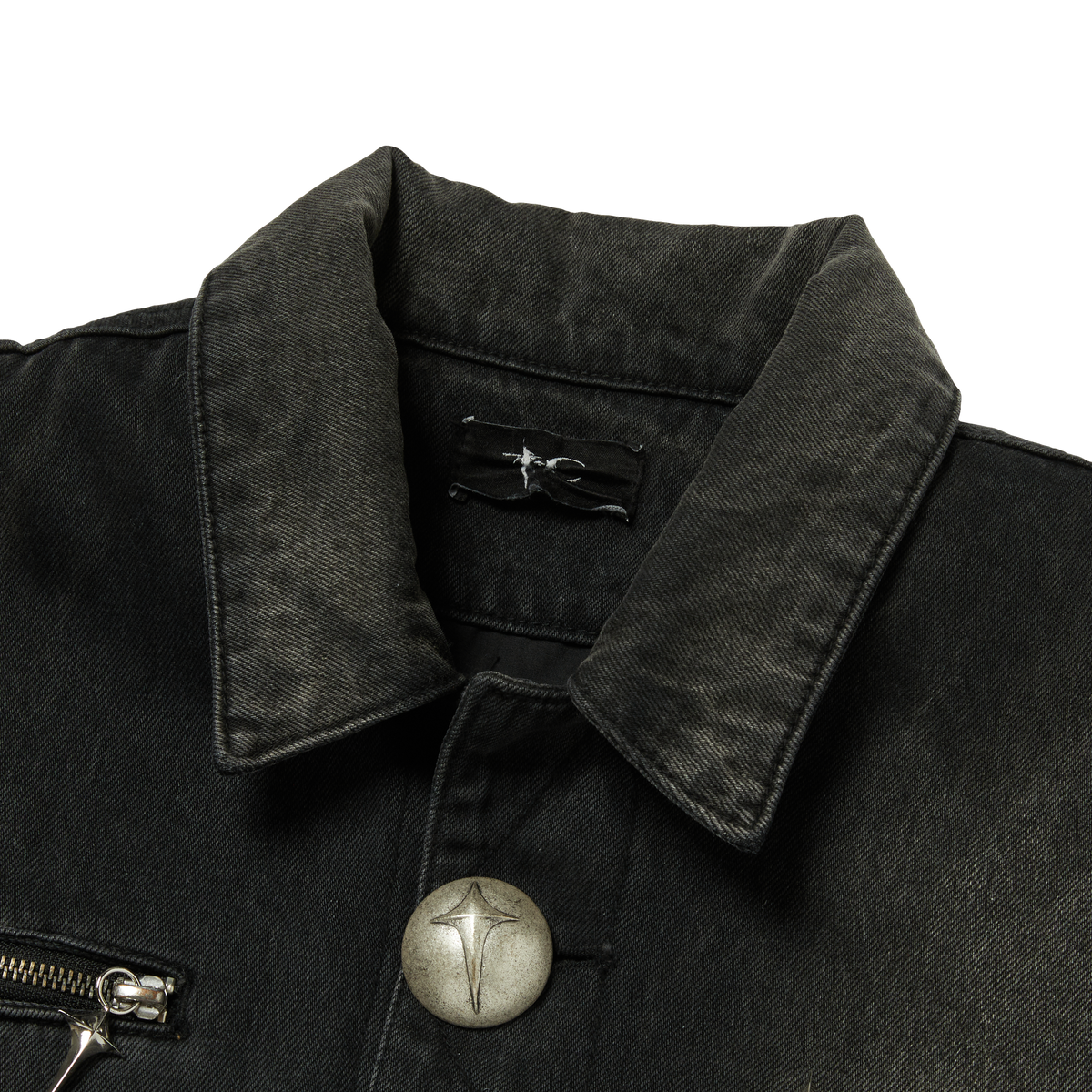 Thug Club_Iron Steel Focus Denim Jacket (Black)