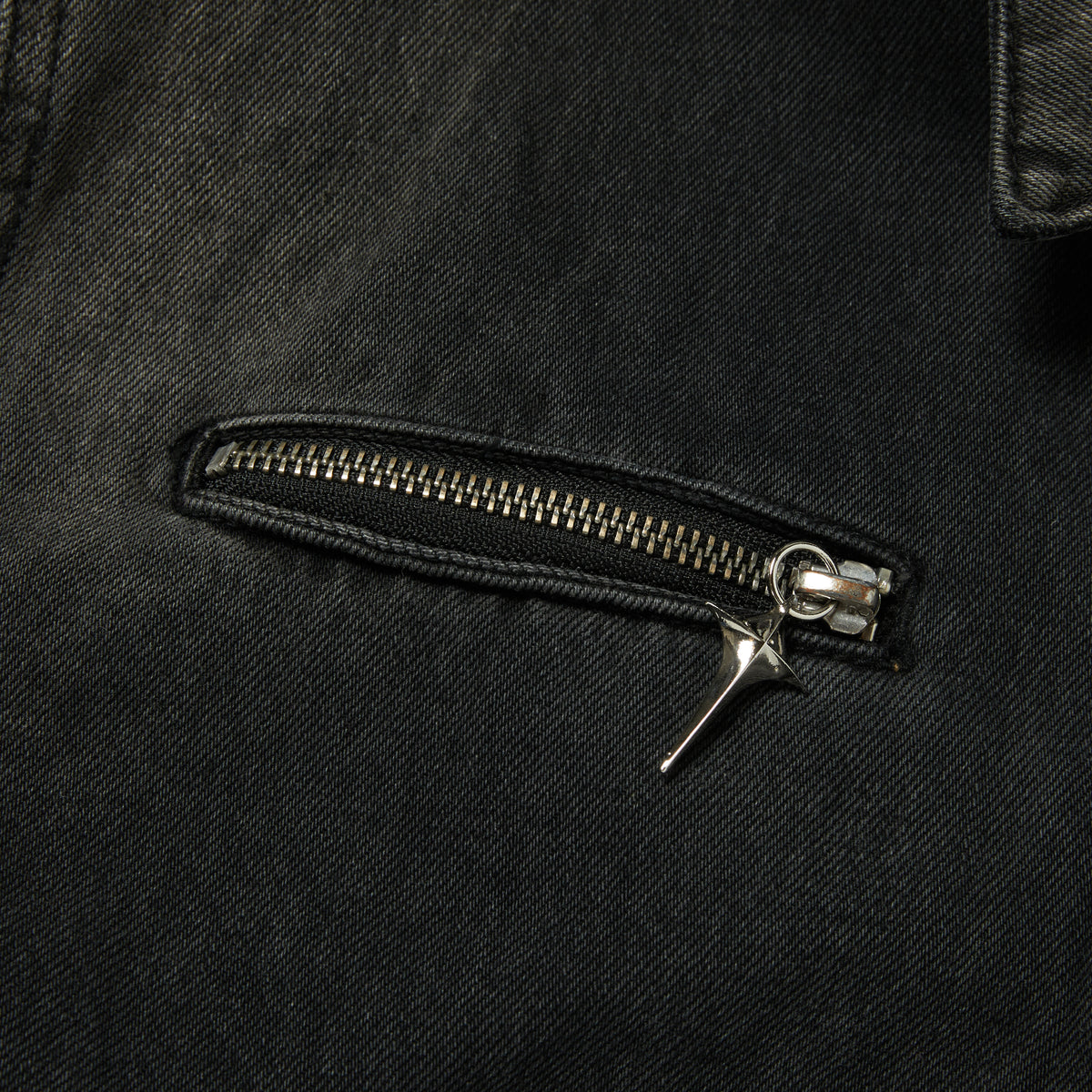 Thug Club_Iron Steel Focus Denim Jacket (Black)