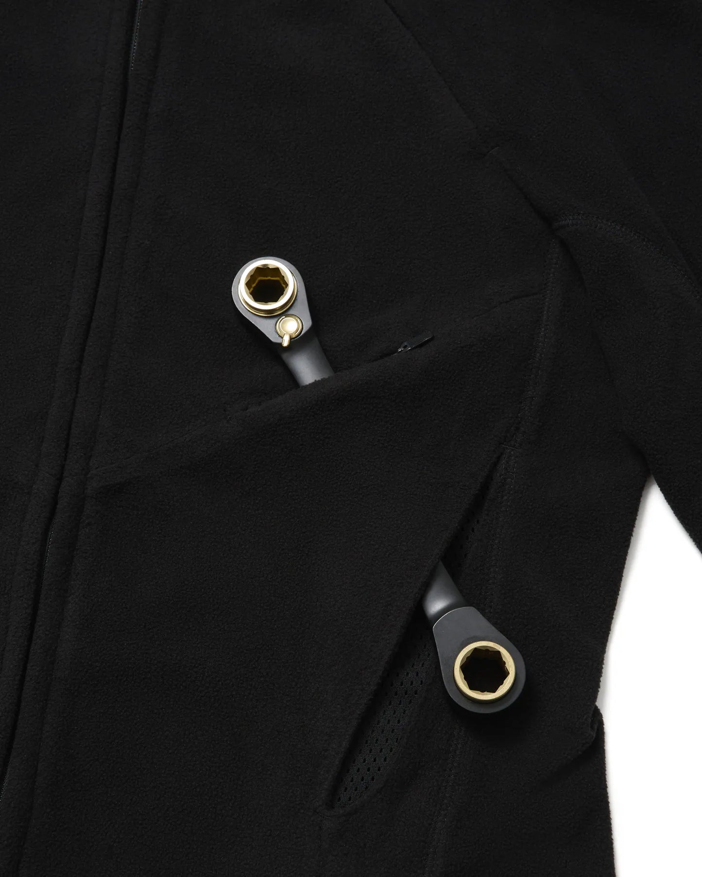 PROTOTYP_PTP-25A-JKT-002 ACCELERATION HEXA Polar Fleece Jacket (Black)