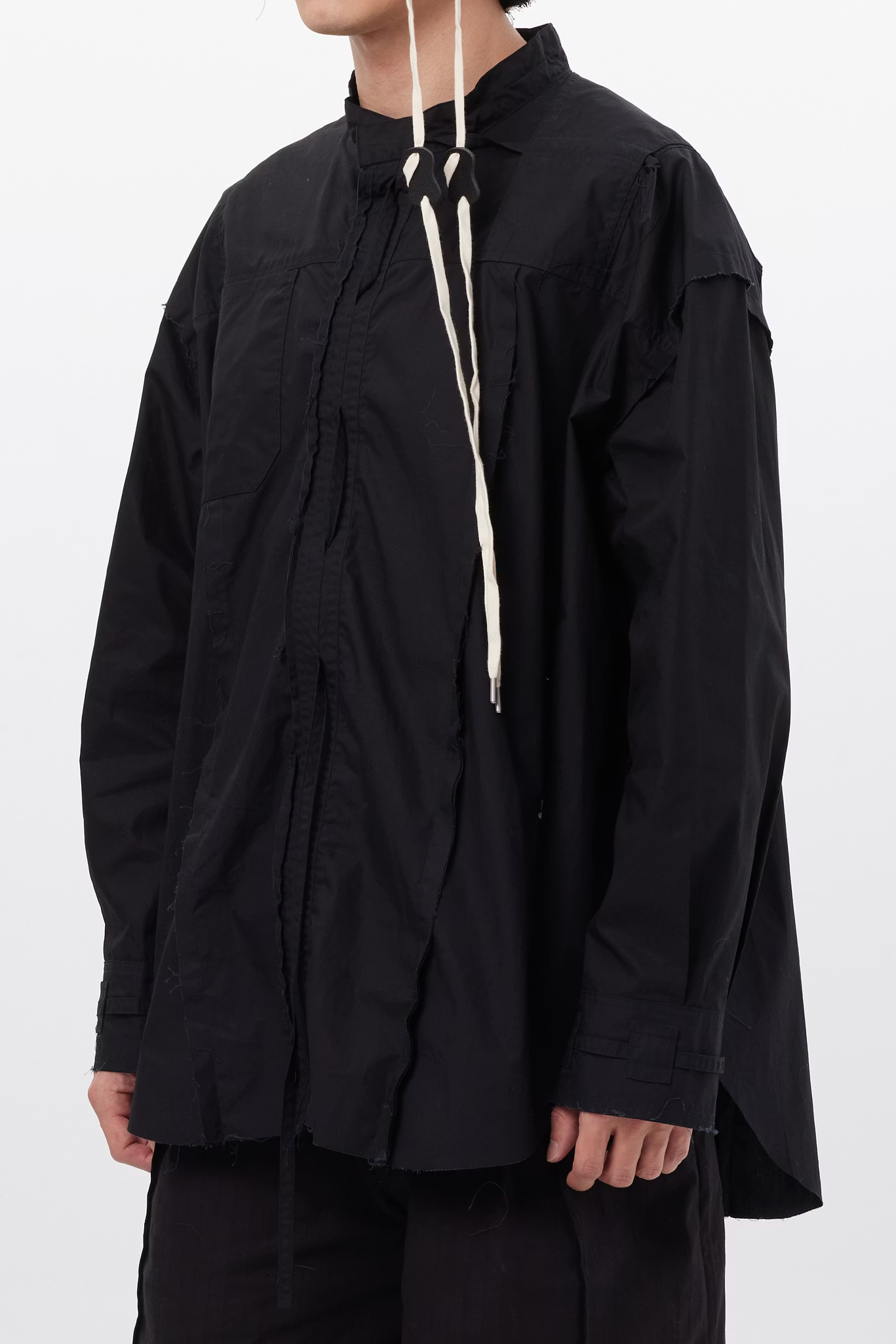 W Song_SHORT MONO SHIRT (Black)