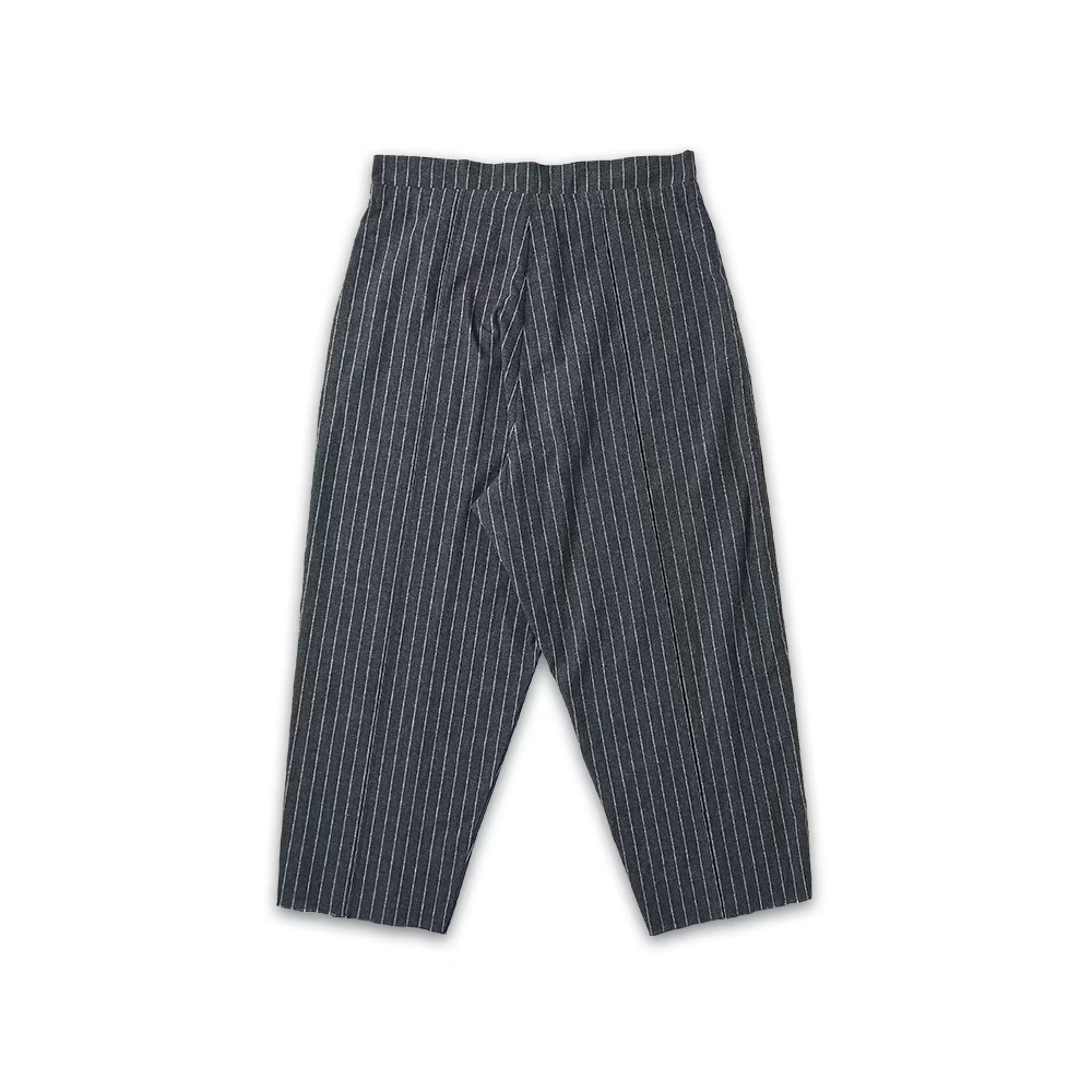 W Song_LONG STRAP WIDE PANTS (Grey)