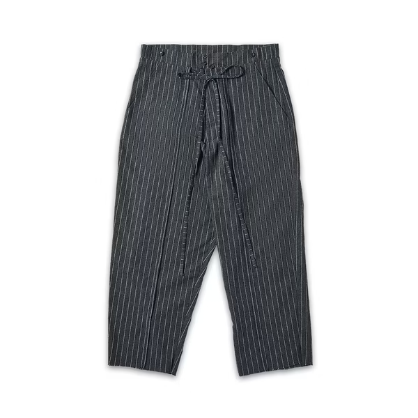 W Song_LONG STRAP WIDE PANTS (Grey)