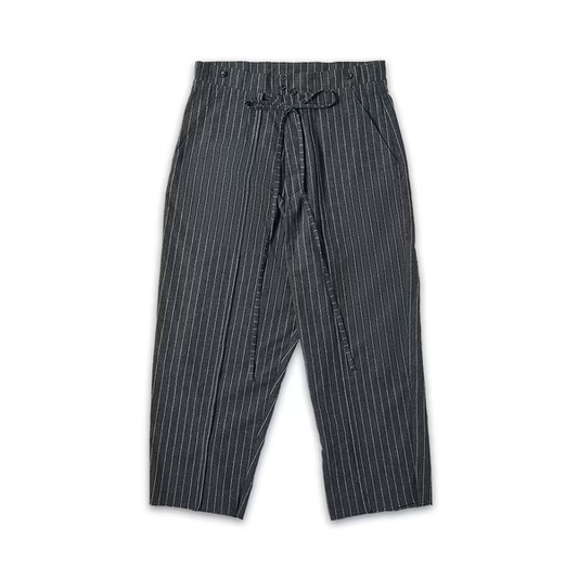 W Song_LONG STRAP WIDE PANTS (Grey)