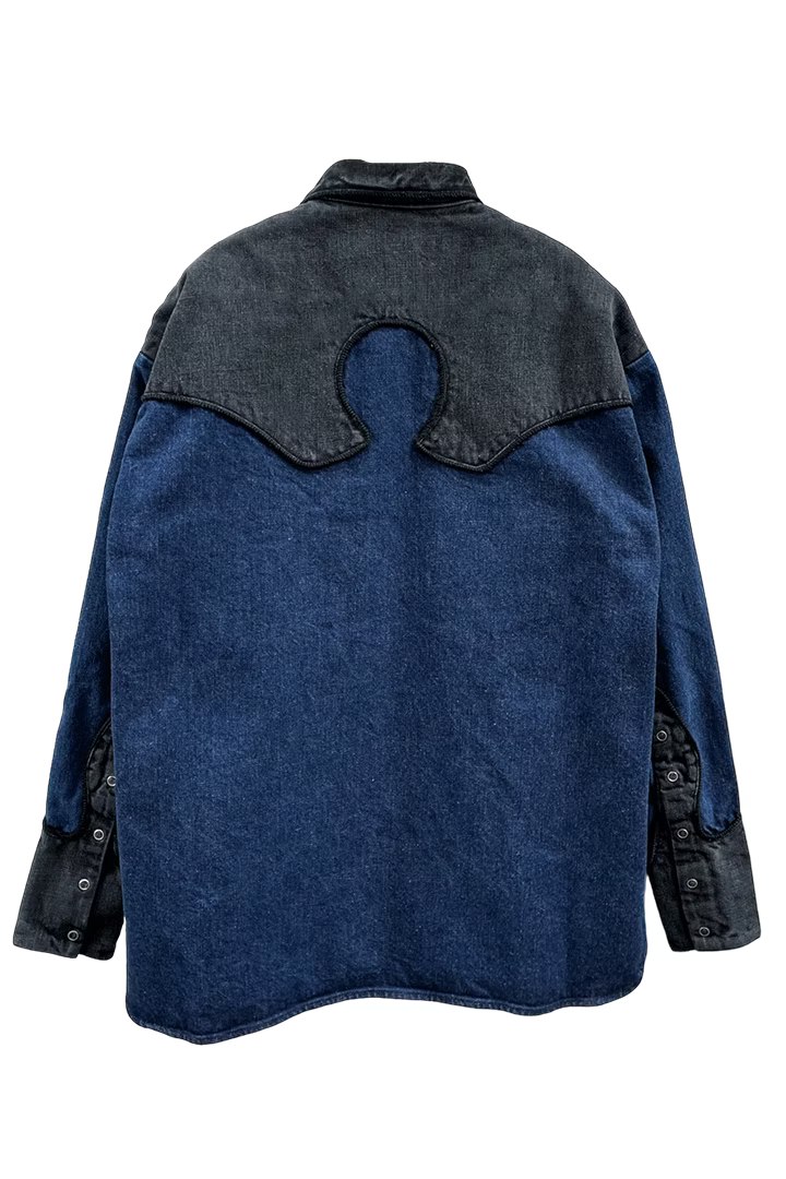 KOZABURO_WESTERN SHIRTS (Indigo)