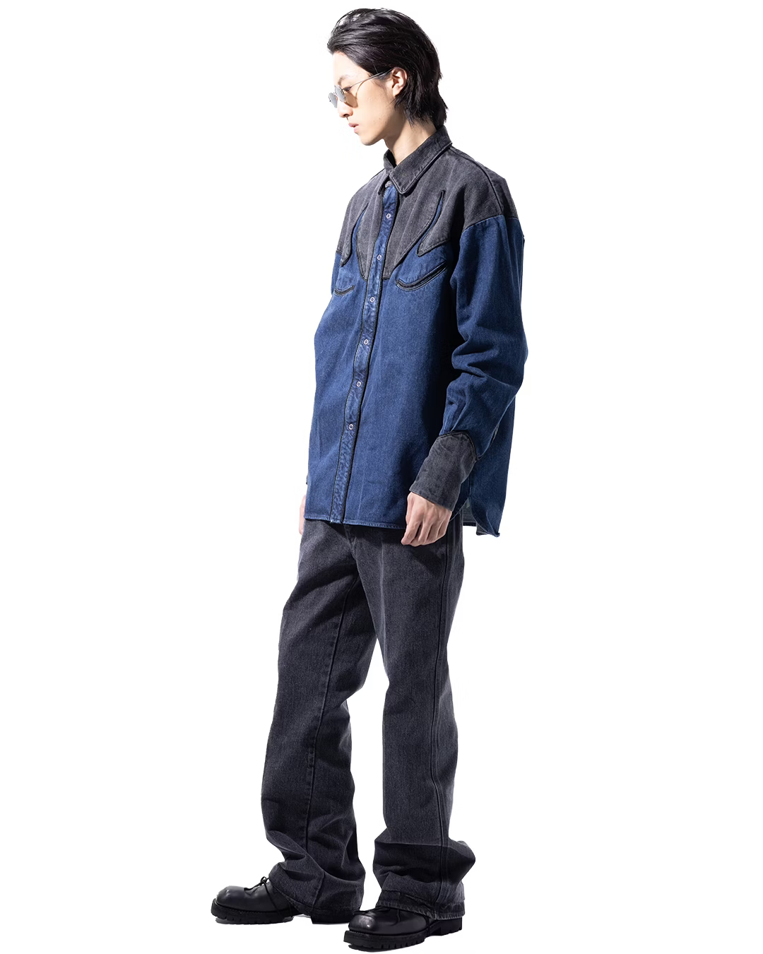 KOZABURO_WESTERN SHIRTS (Indigo)