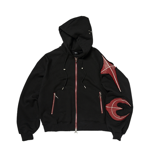 Thug Club_New Rock Zip-Up Hoodie (Black)