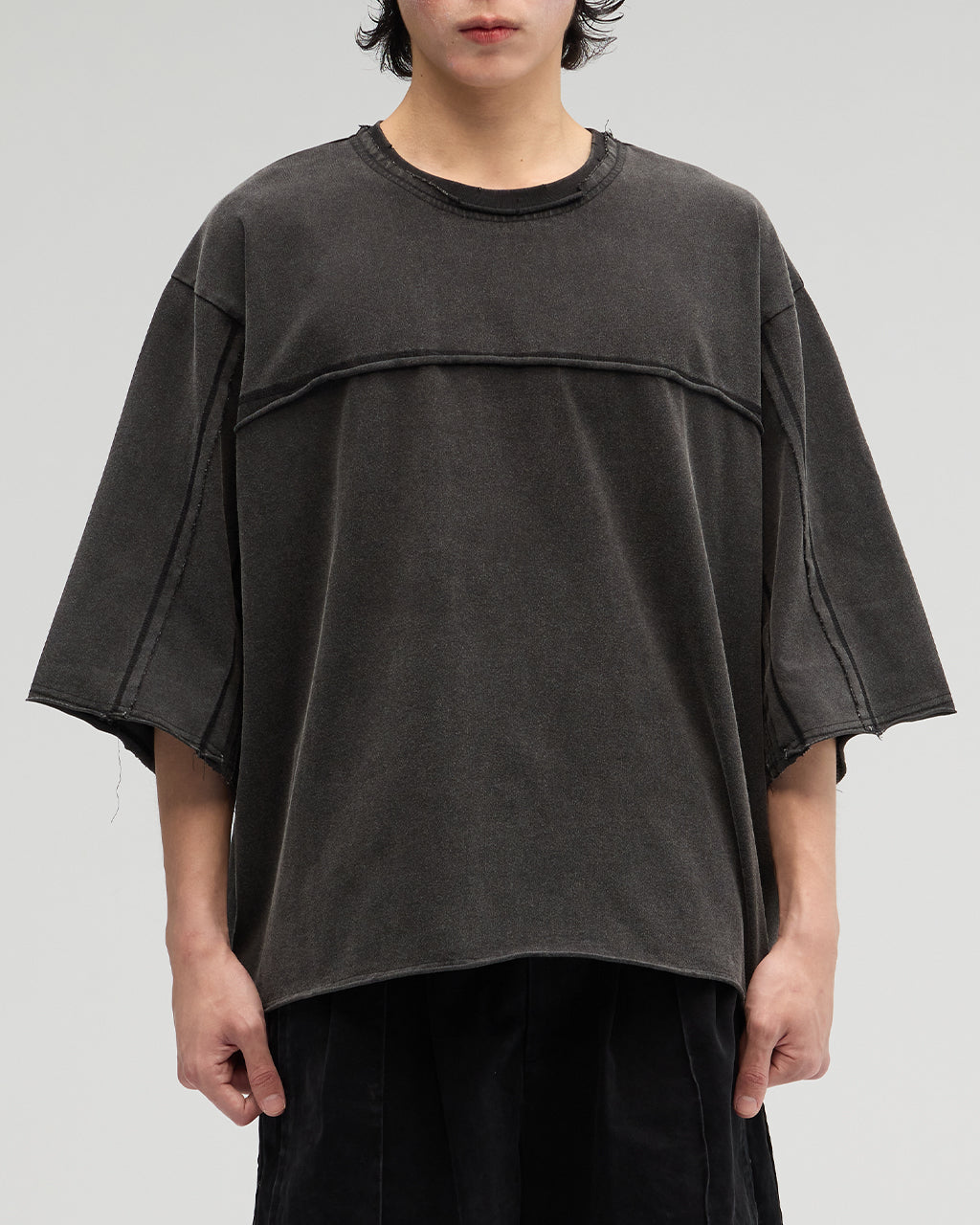 VACANT_Spliced Tee (Black)