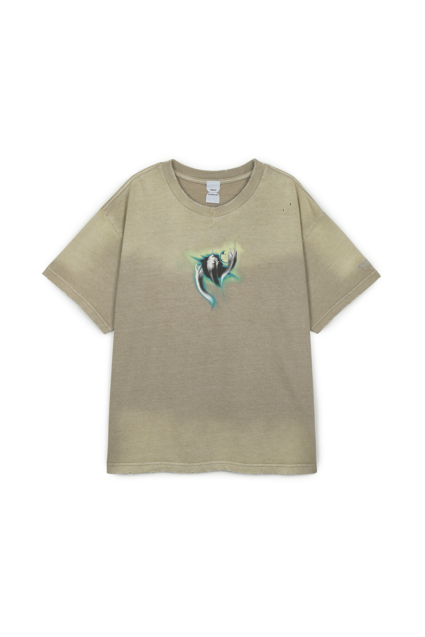 Protocol Index_FK Centerline Dart Washed T-Shirt (Taupe)