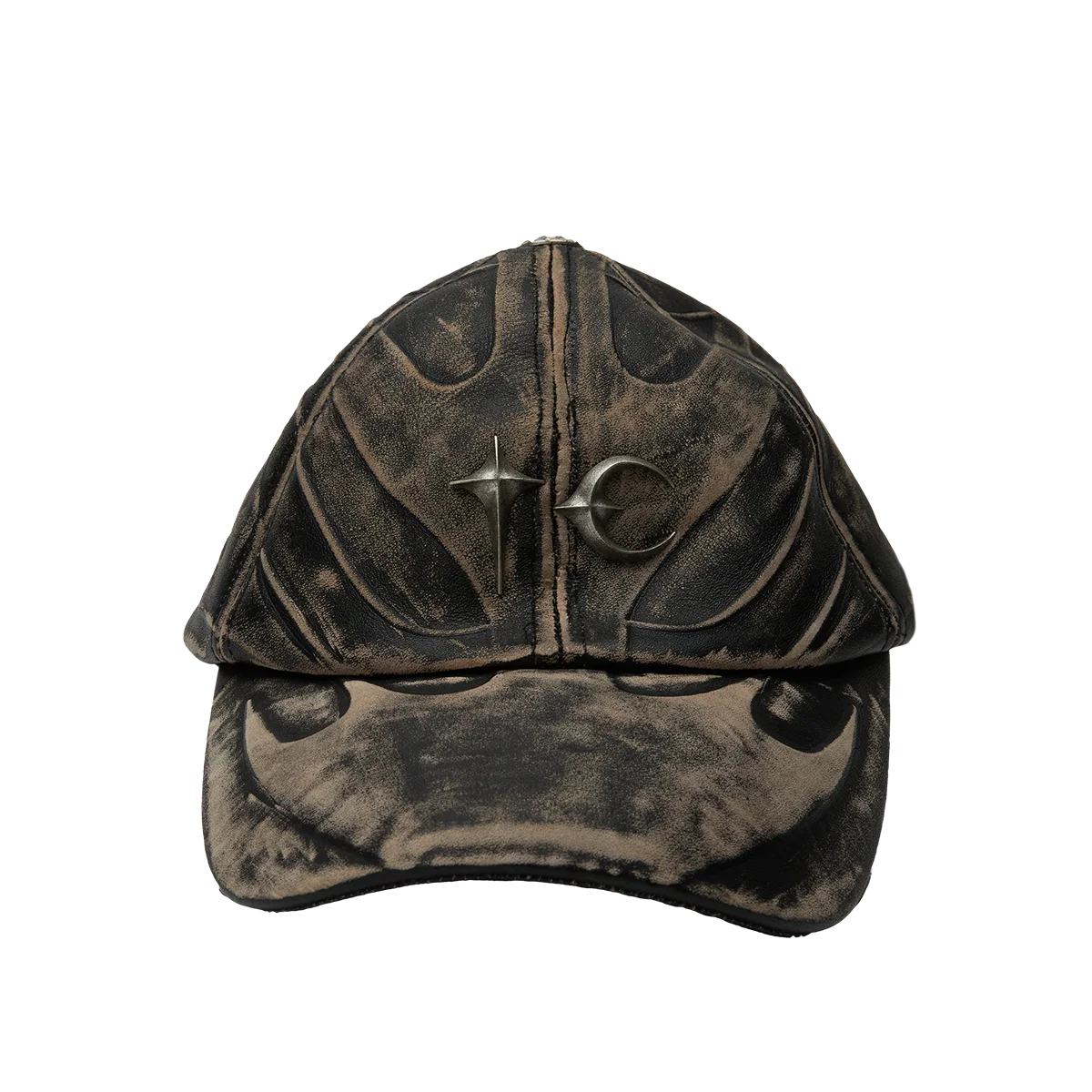 Thug Club_TC Leather Chopper Cap (Black)