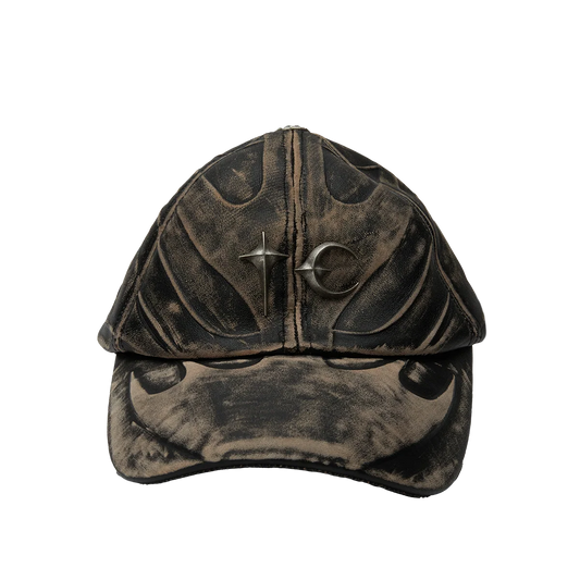 Thug Club_TC Leather Chopper Cap (Black)