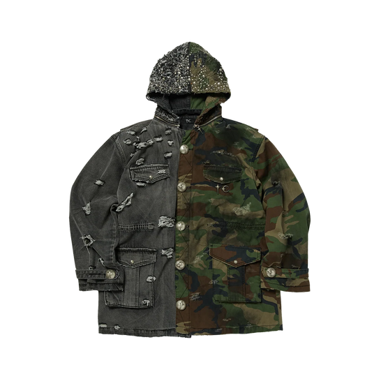 Thug Club_TC Hothead M-65 Jacket (Camo/Black)