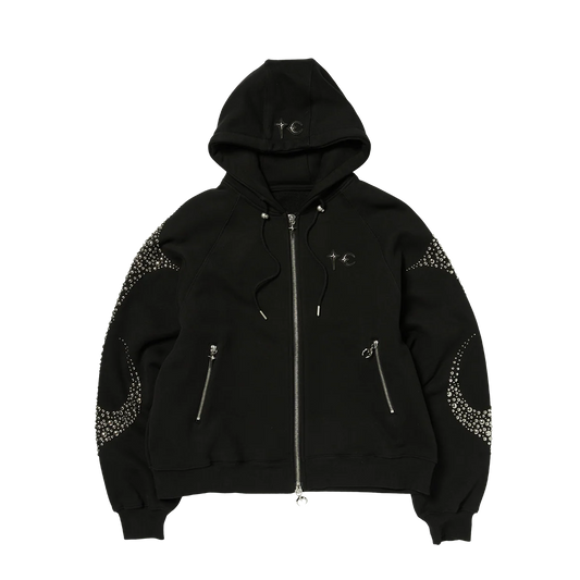 Thug Club_Iron Steel Focus Zip-Up Hoodie (Black)