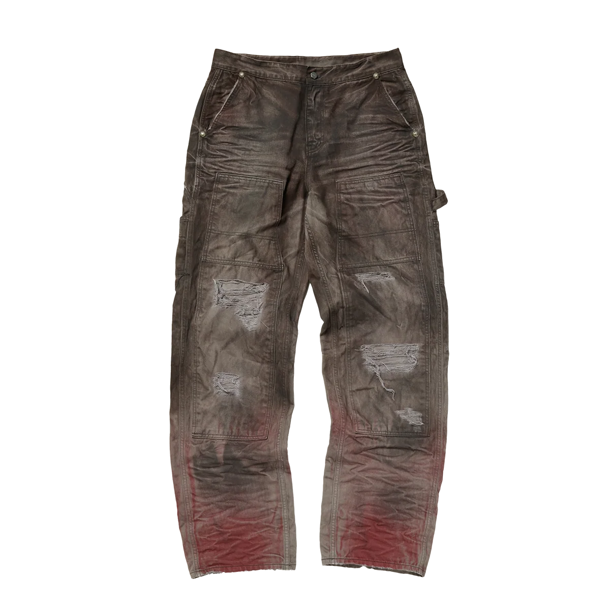 Thug Club_Two Tone Washed Carpenter Pants (Grey)