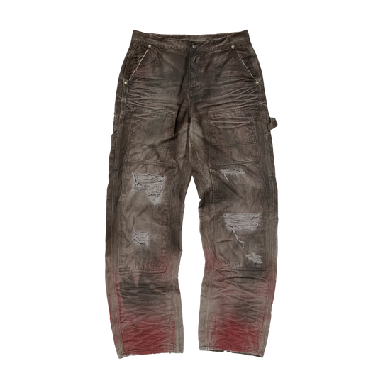 Thug Club_Two Tone Washed Carpenter Pants (Grey)
