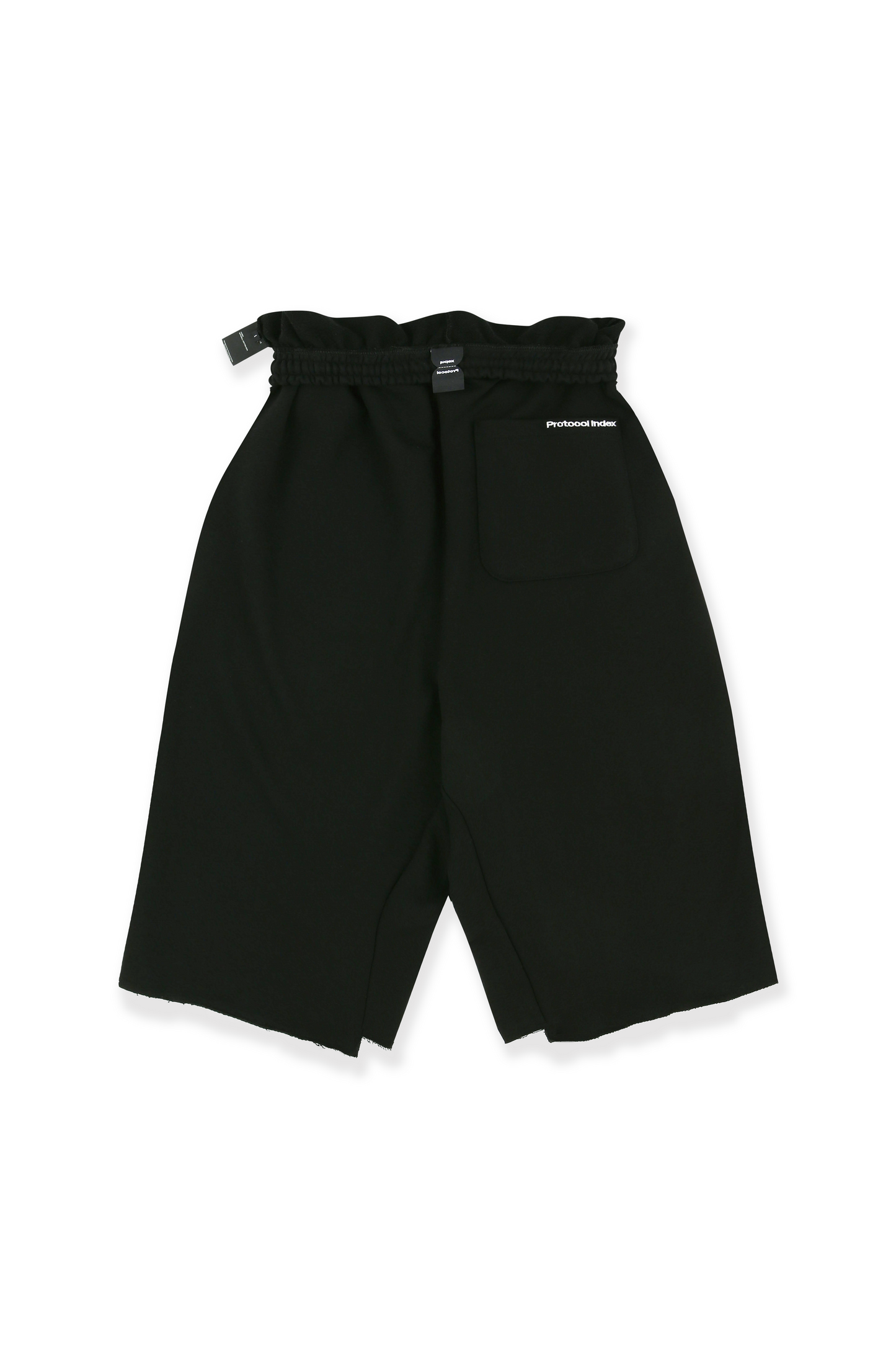 Protocol Index_FOLDED WAIST JORTS (Black)