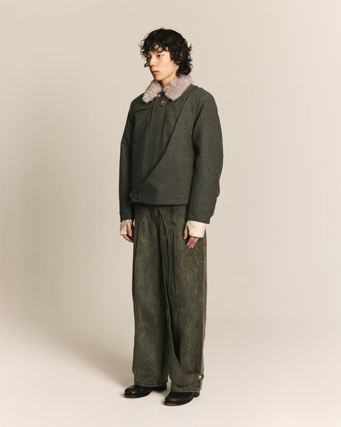 Shalou_SPIRAL HUNTER JACKET (Gray)