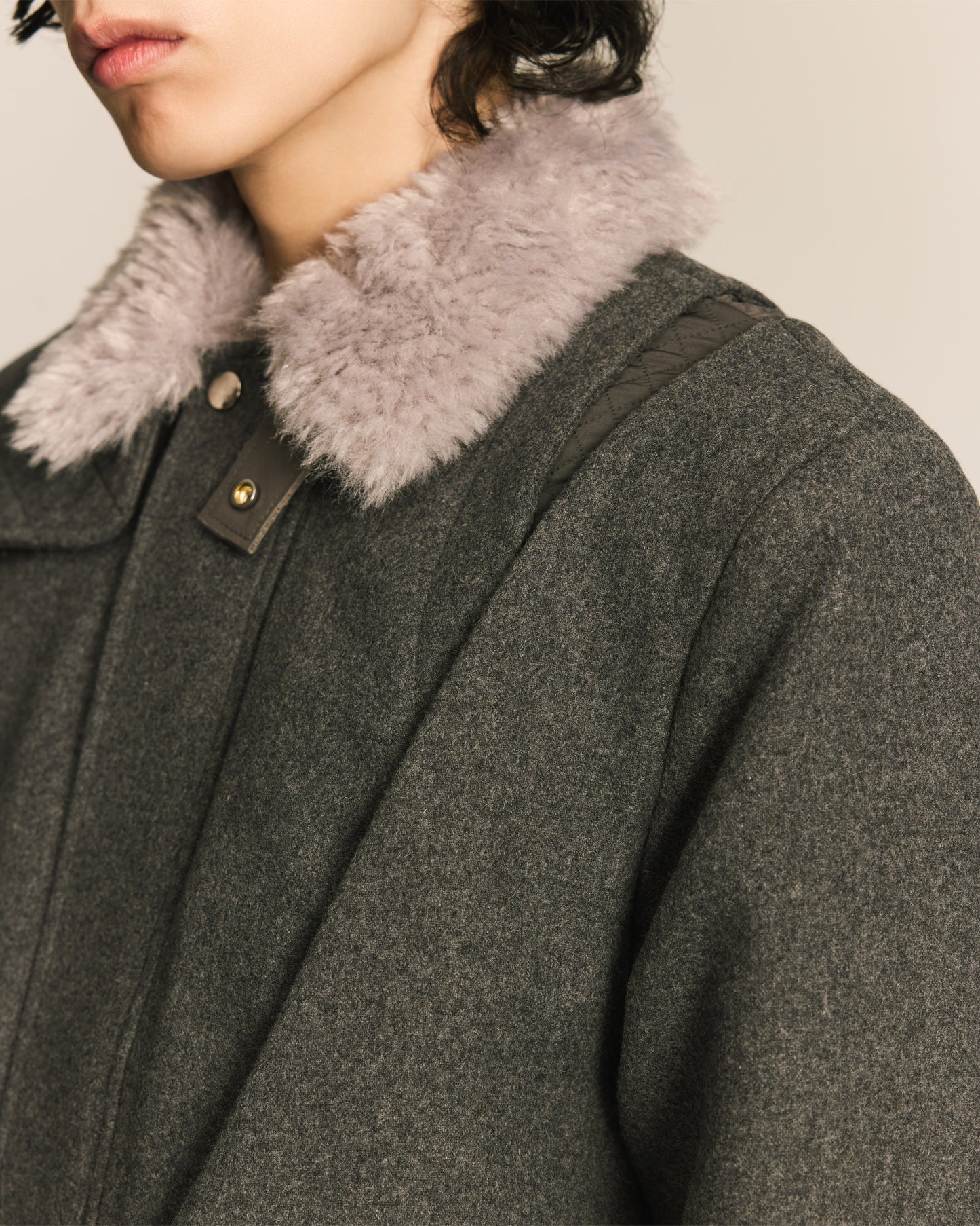 Shalou_SPIRAL HUNTER JACKET (Gray)