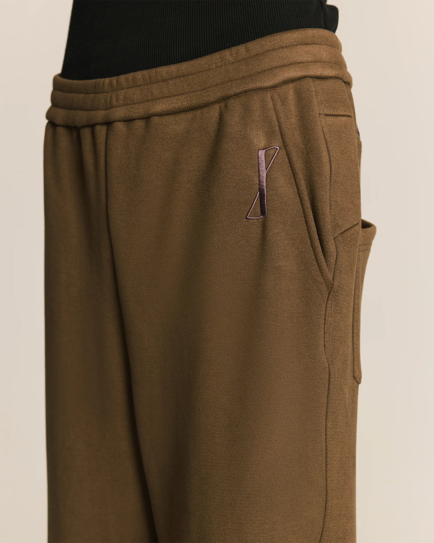 Shalou_Feather Arrow Knit Pants (Khaki)