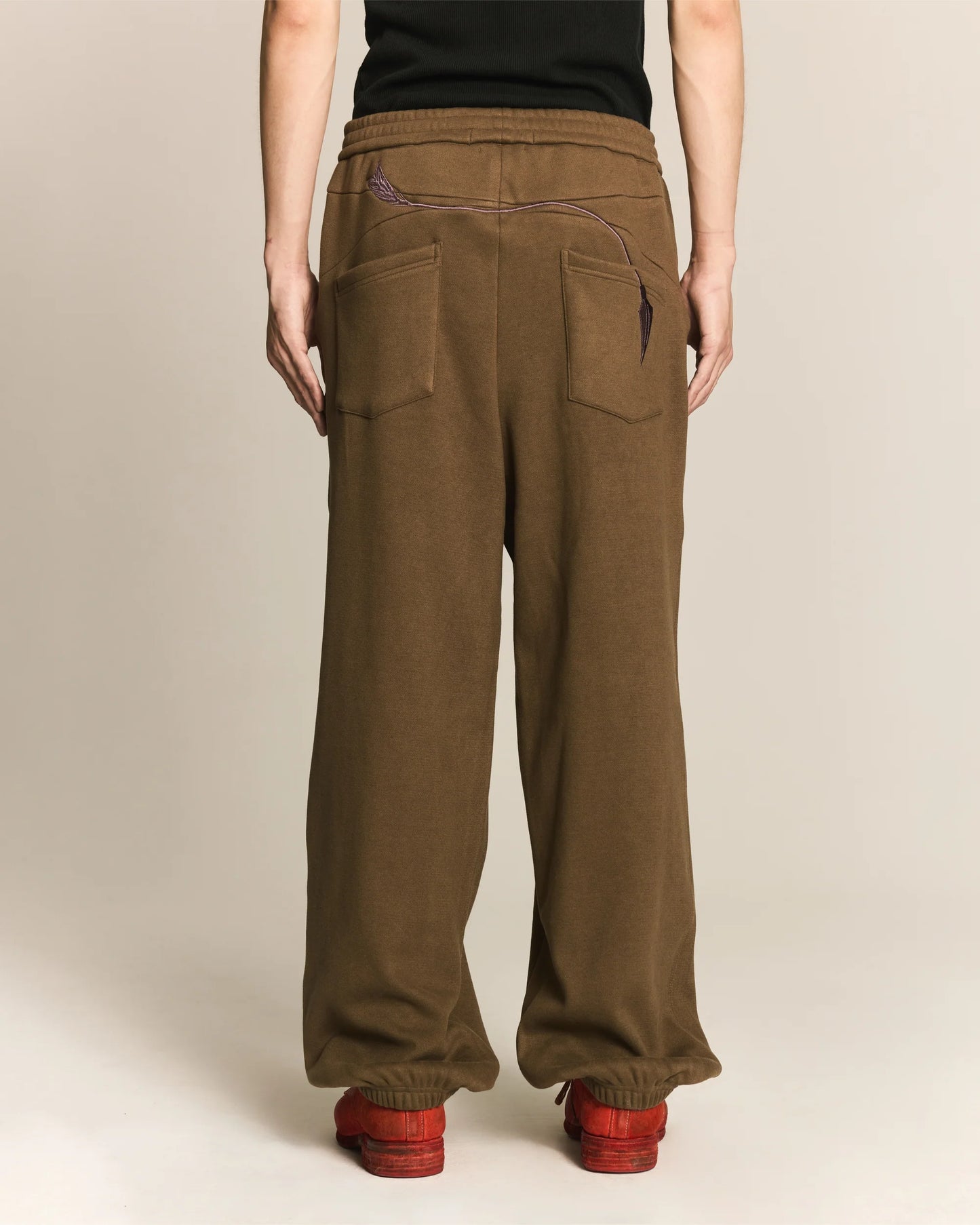 Shalou_Feather Arrow Knit Pants (Khaki)