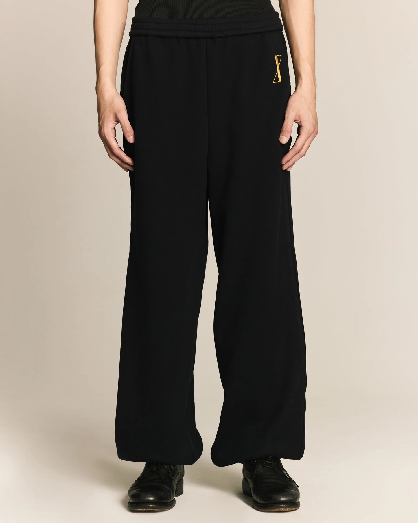 Shalou_Feather Arrow Knit Pants (Navy)