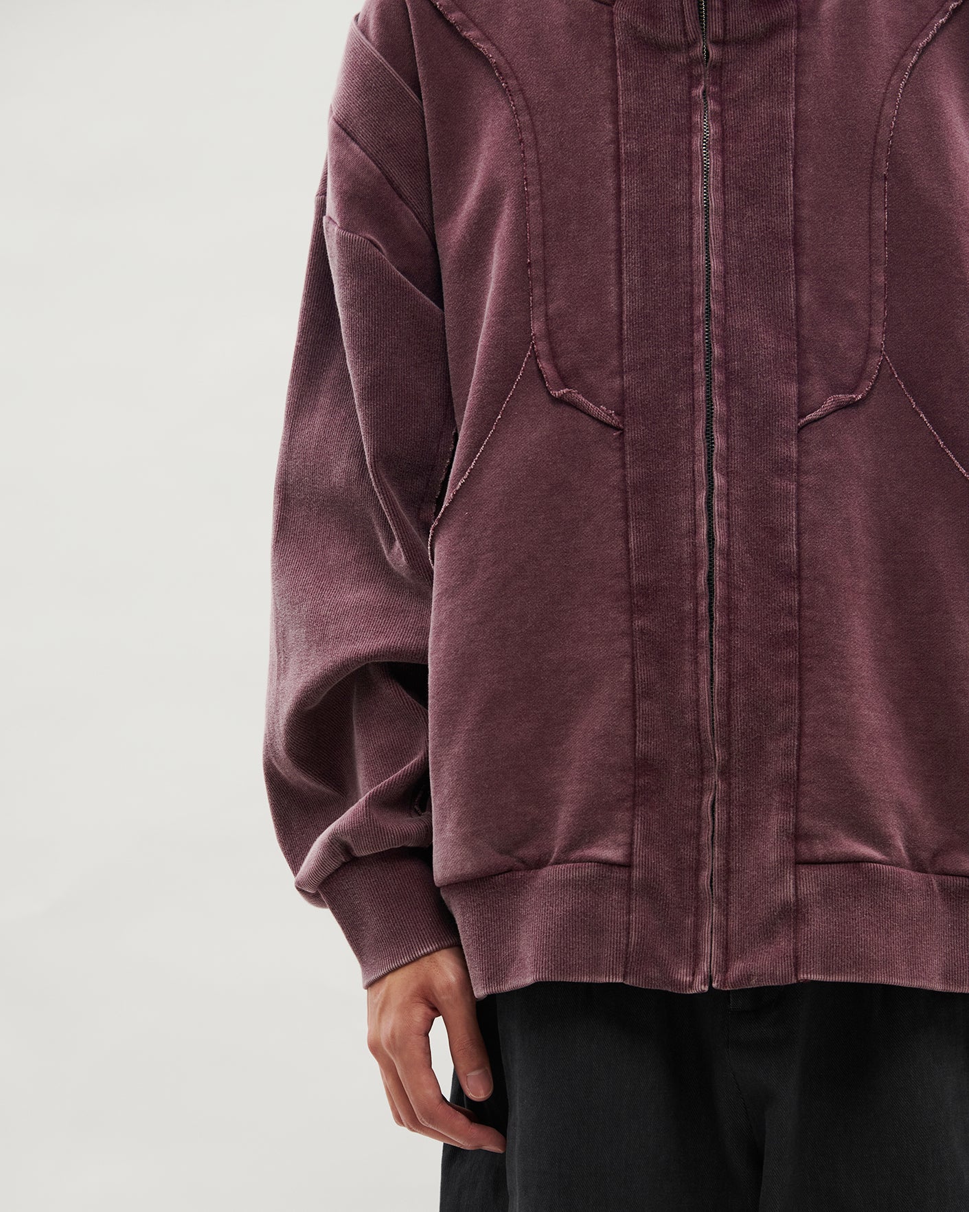 VACANT_ Washed Parka (Burgundy)