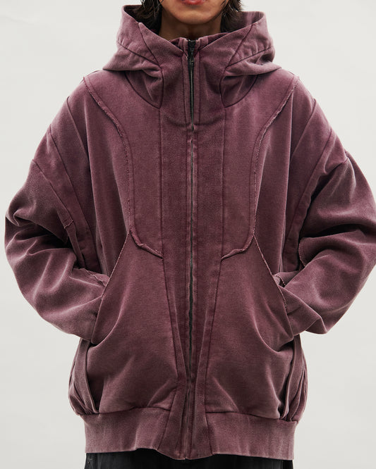 VACANT_ Washed Parka (Burgundy)