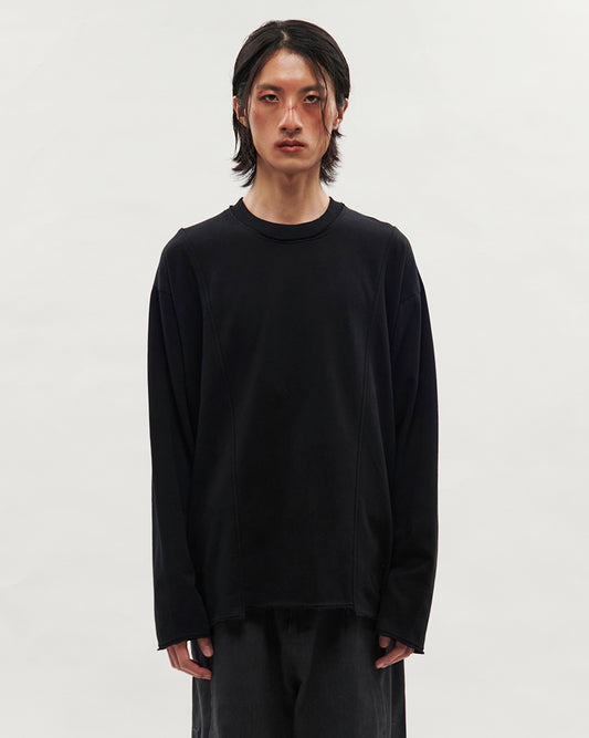 VACANT_Spliced Sweater (Black)