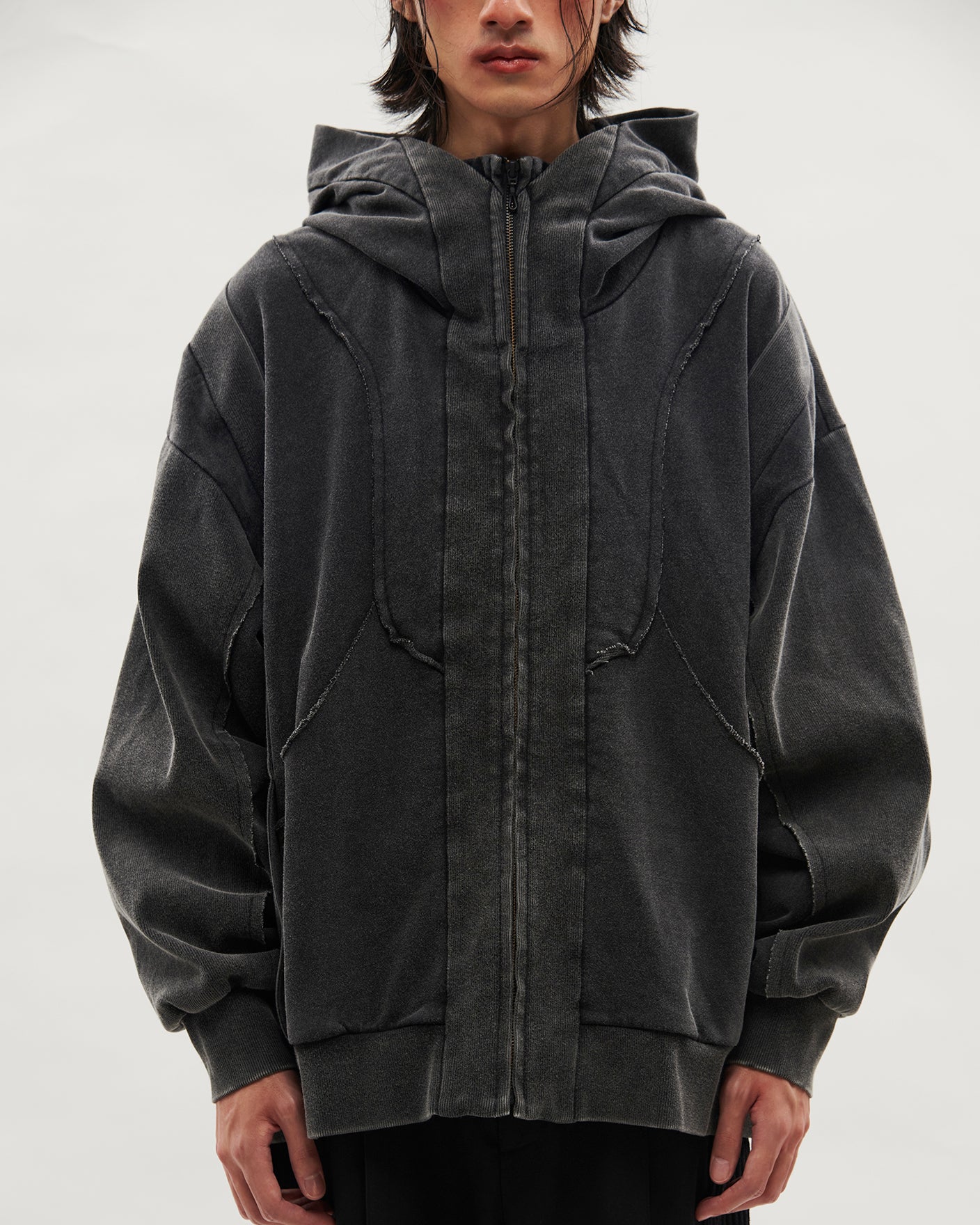 VACANT_ Washed Parka (Black)