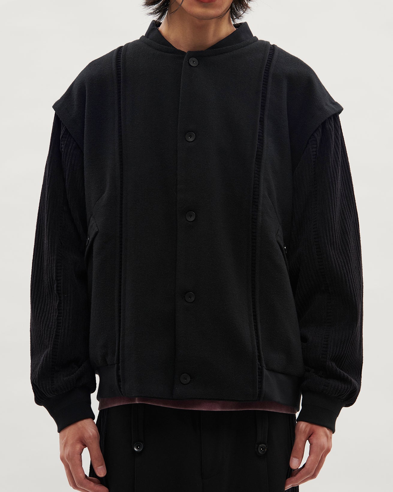 VACANT_Baseball Jacket (Black)