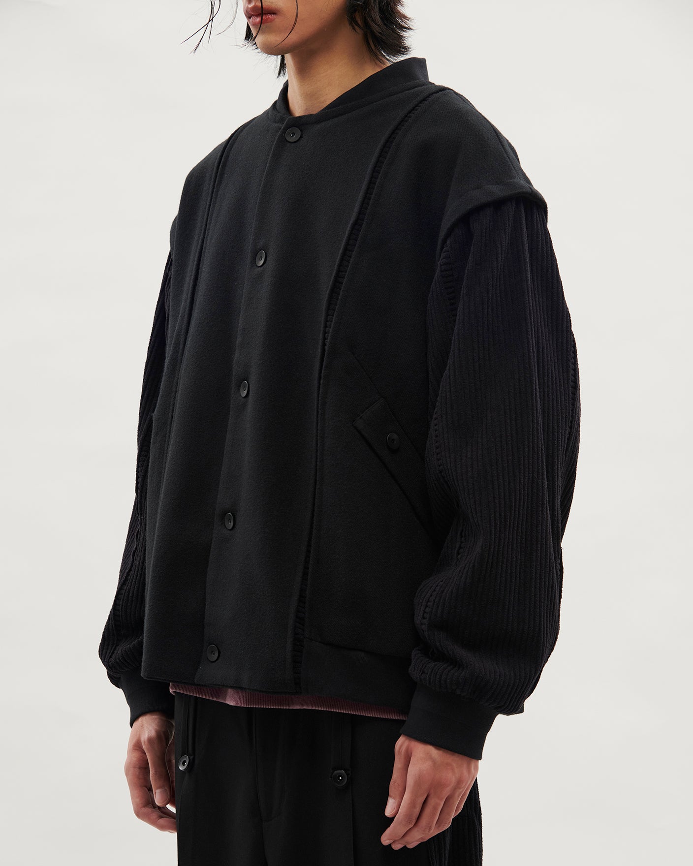 VACANT_Baseball Jacket (Black)