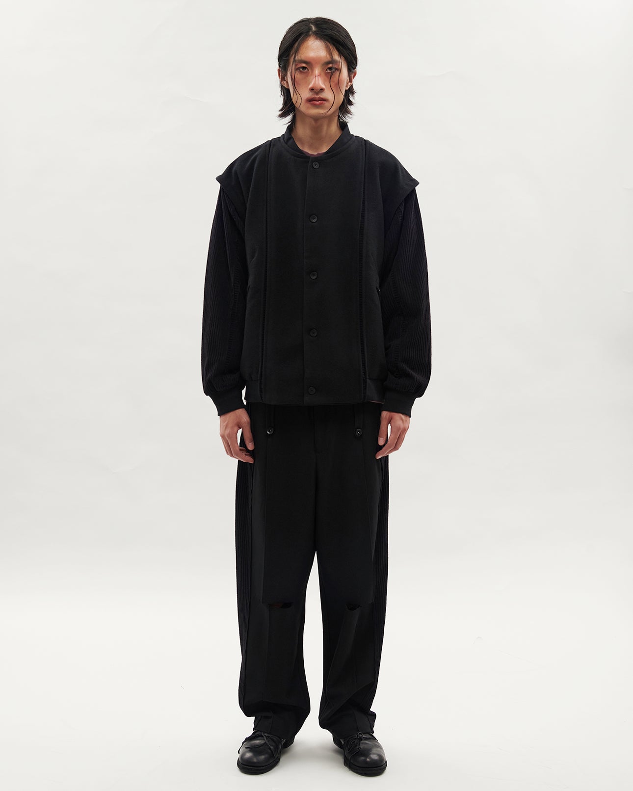 VACANT_Baseball Jacket (Black)