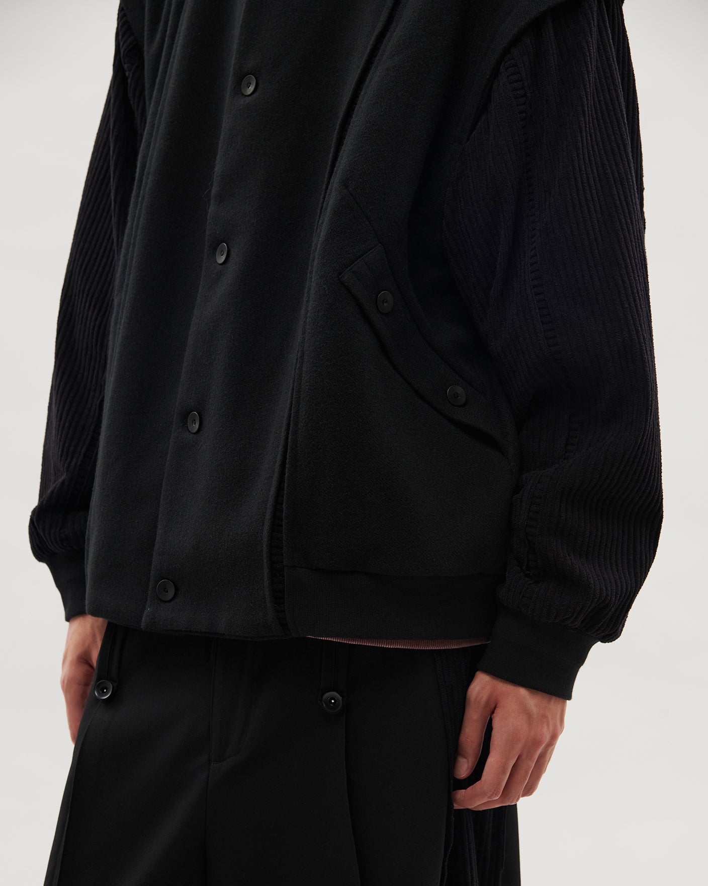 VACANT_Baseball Jacket (Black)