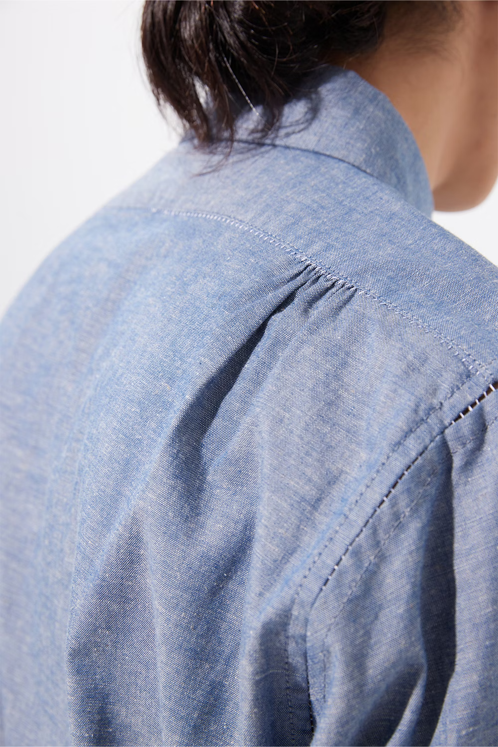 KOZABURO_GAP STITCH SHIRTS (Navy)