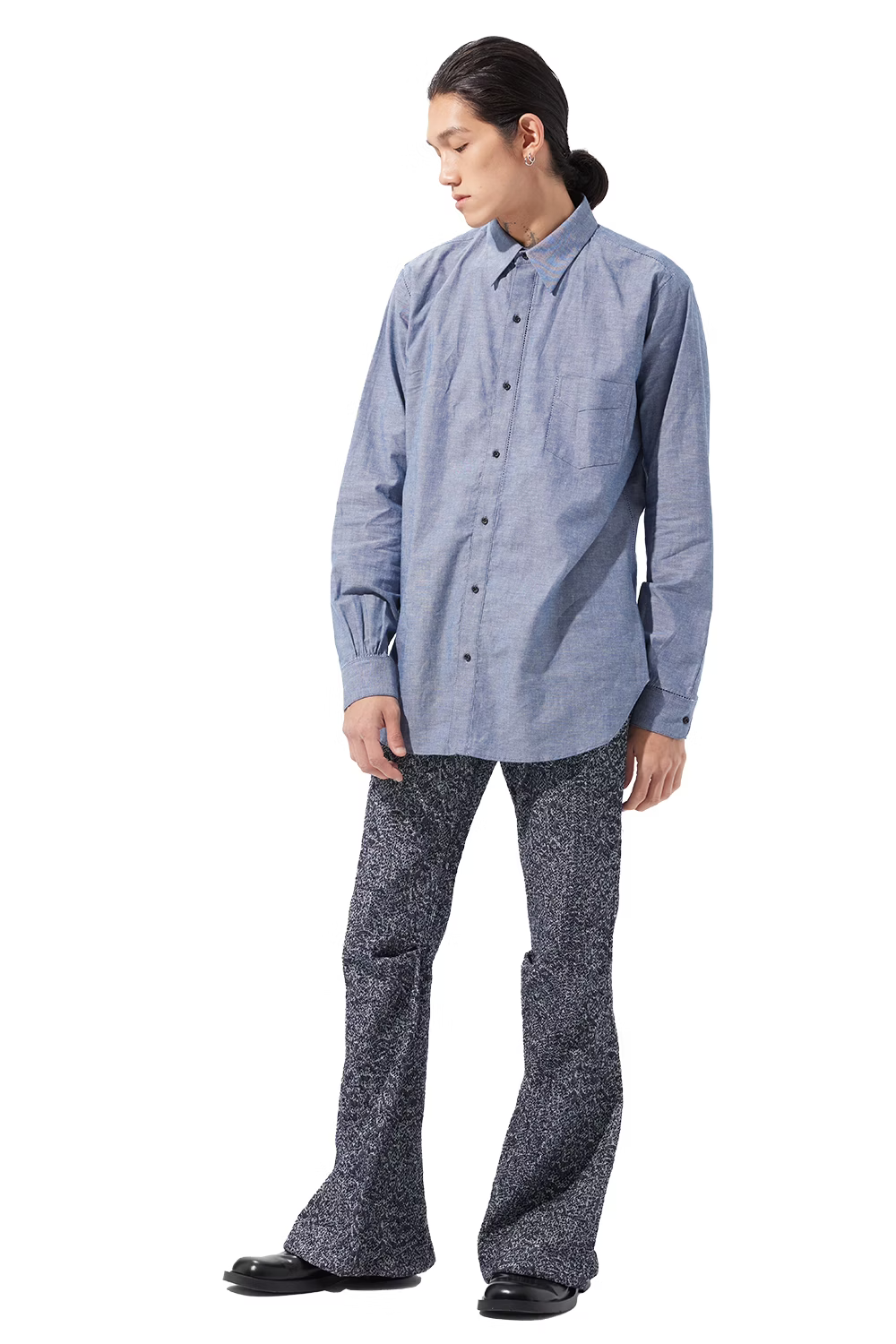 KOZABURO_GAP STITCH SHIRTS (Navy)
