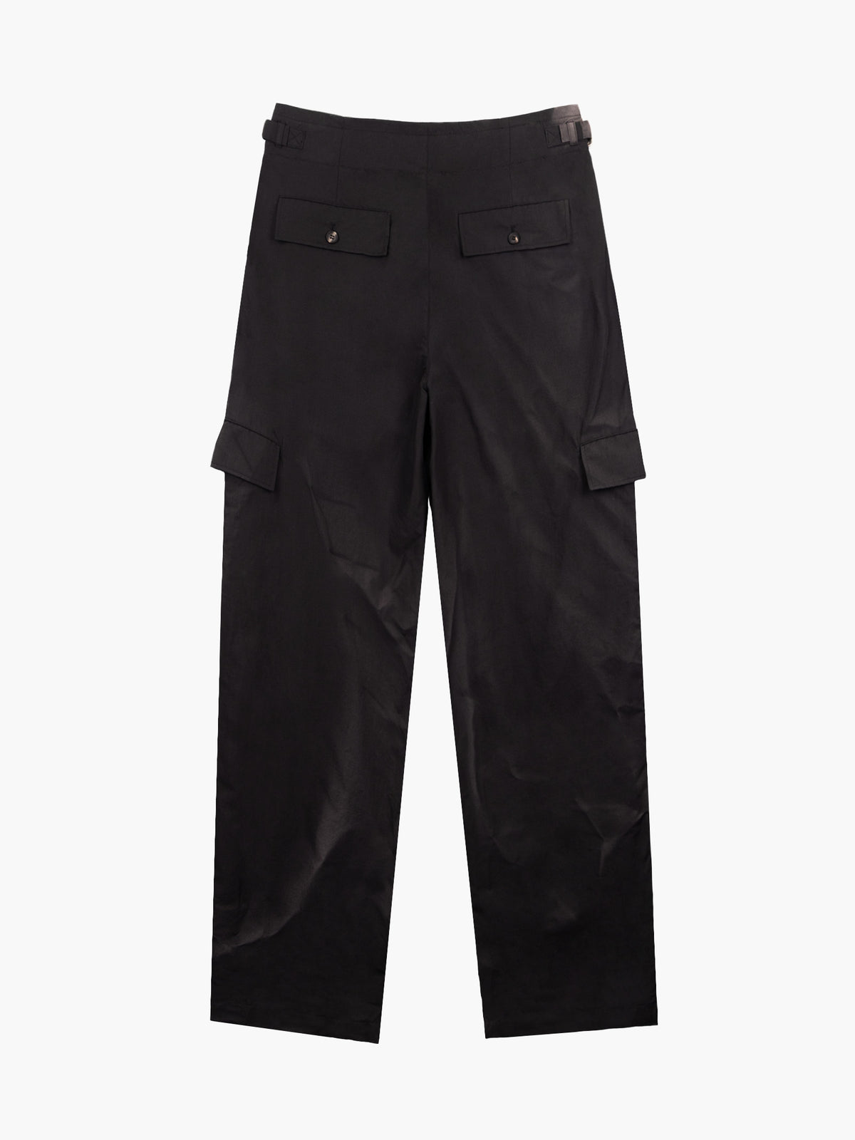 JiyongKim_Sun-Bleached Pleated Trousers (Black)
