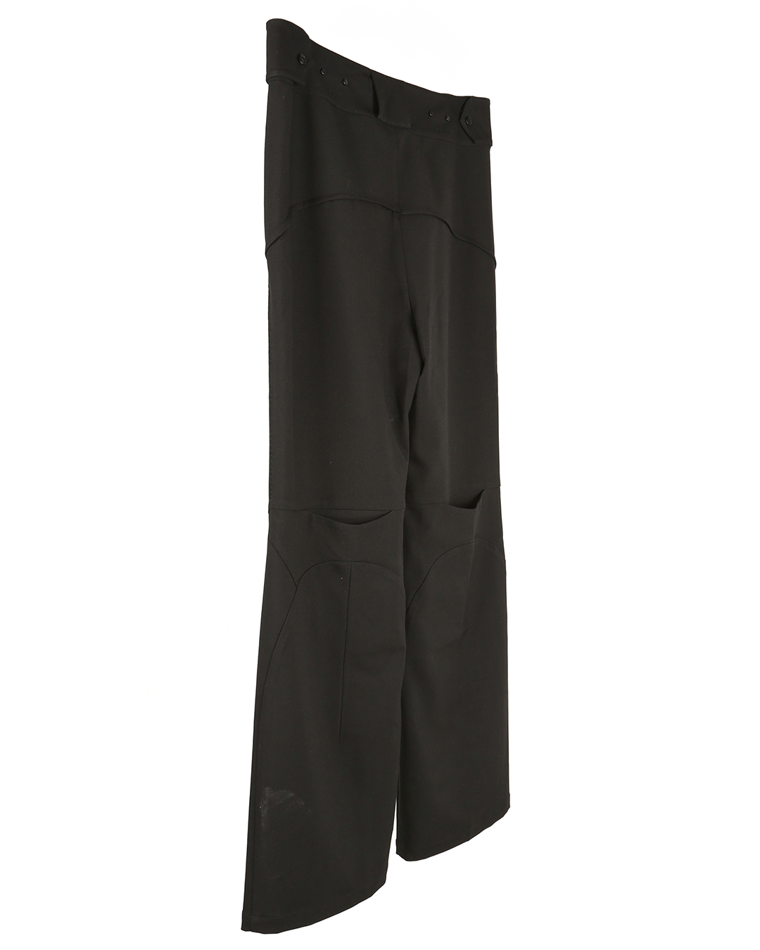 aenrmous_CREVICE FLARES PANTS (Black)