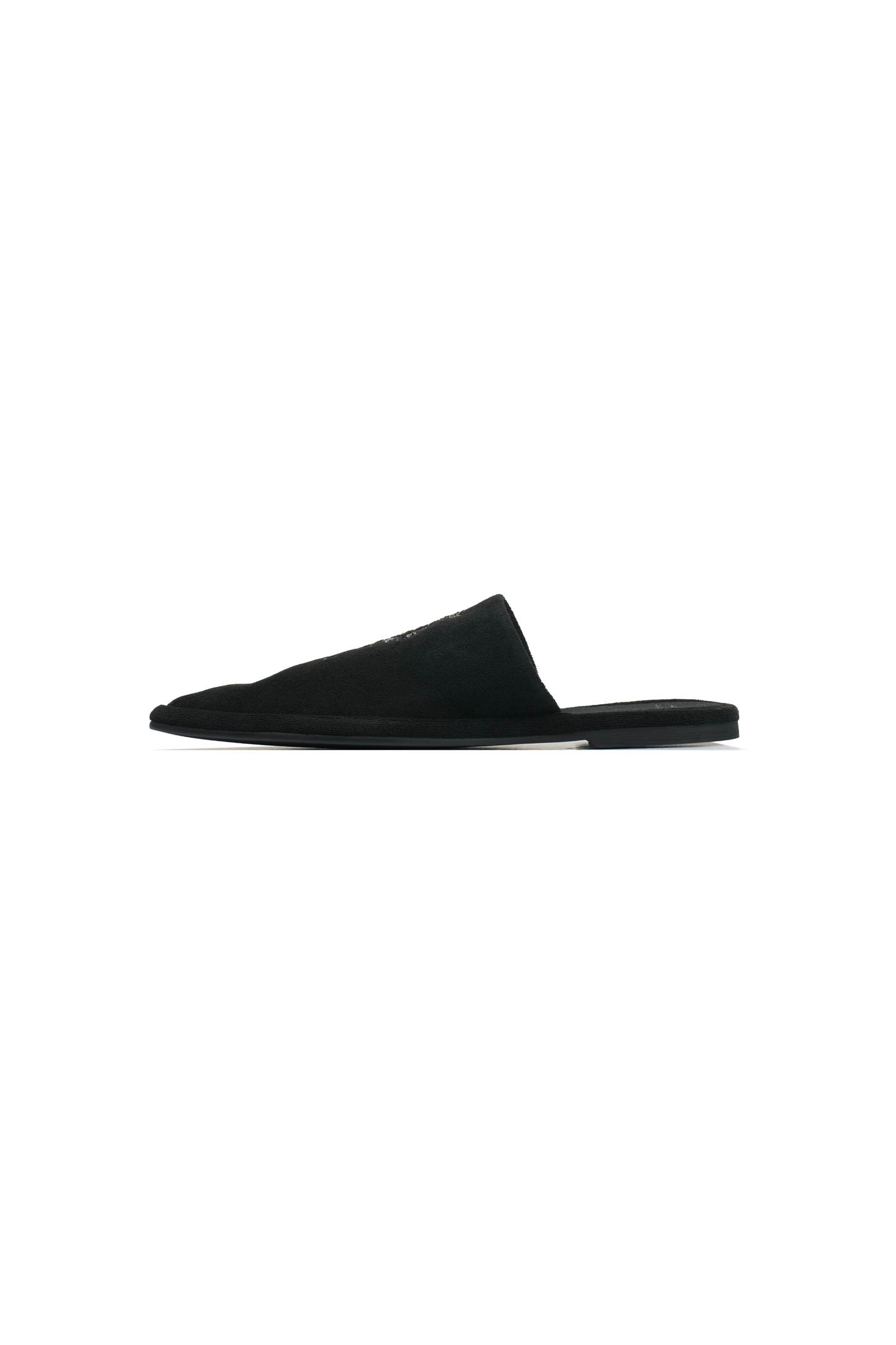 Protocol Index_Pointed Toe Hotel Slippers (Black)
