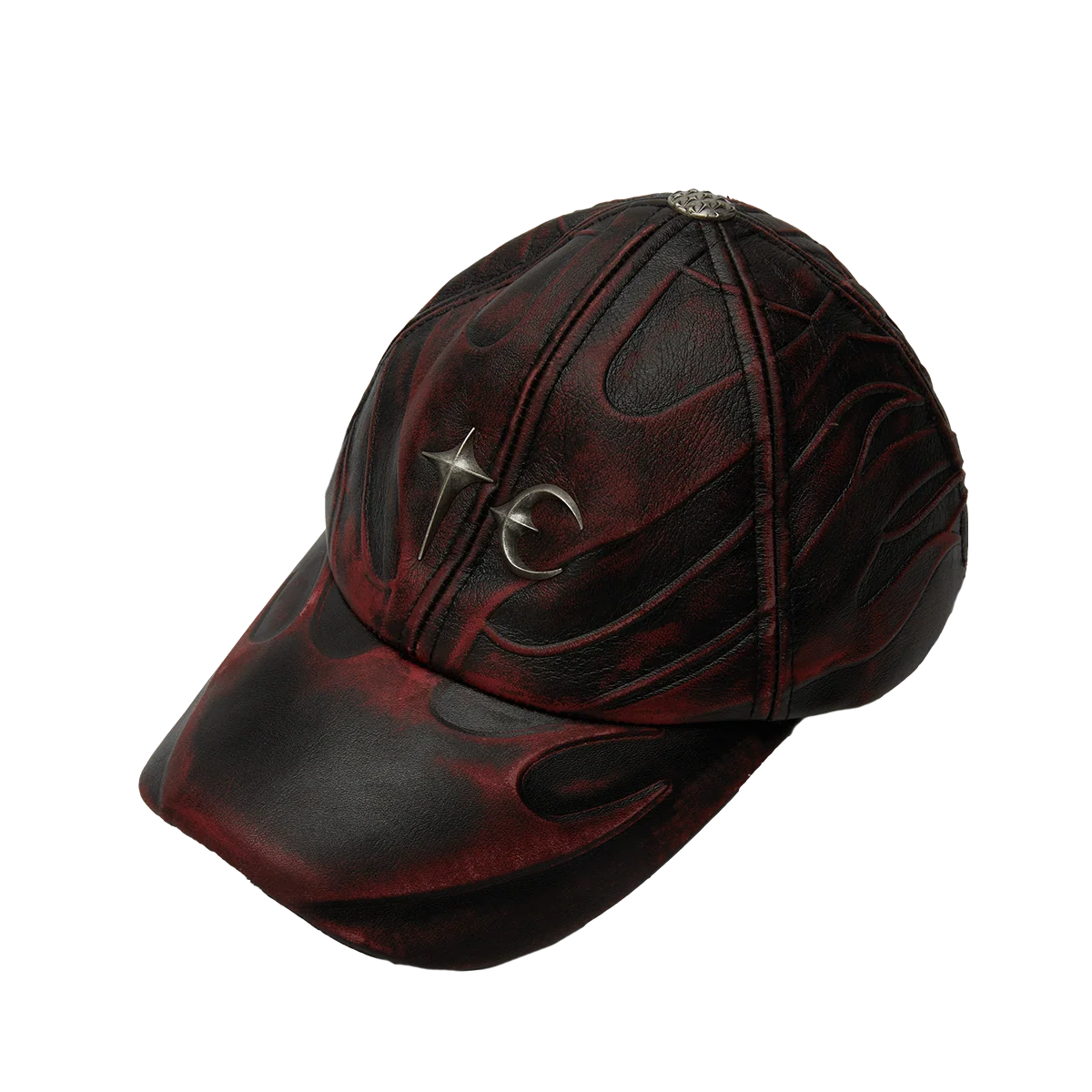 Thug Club_TC Leather Chopper Cap (Red)