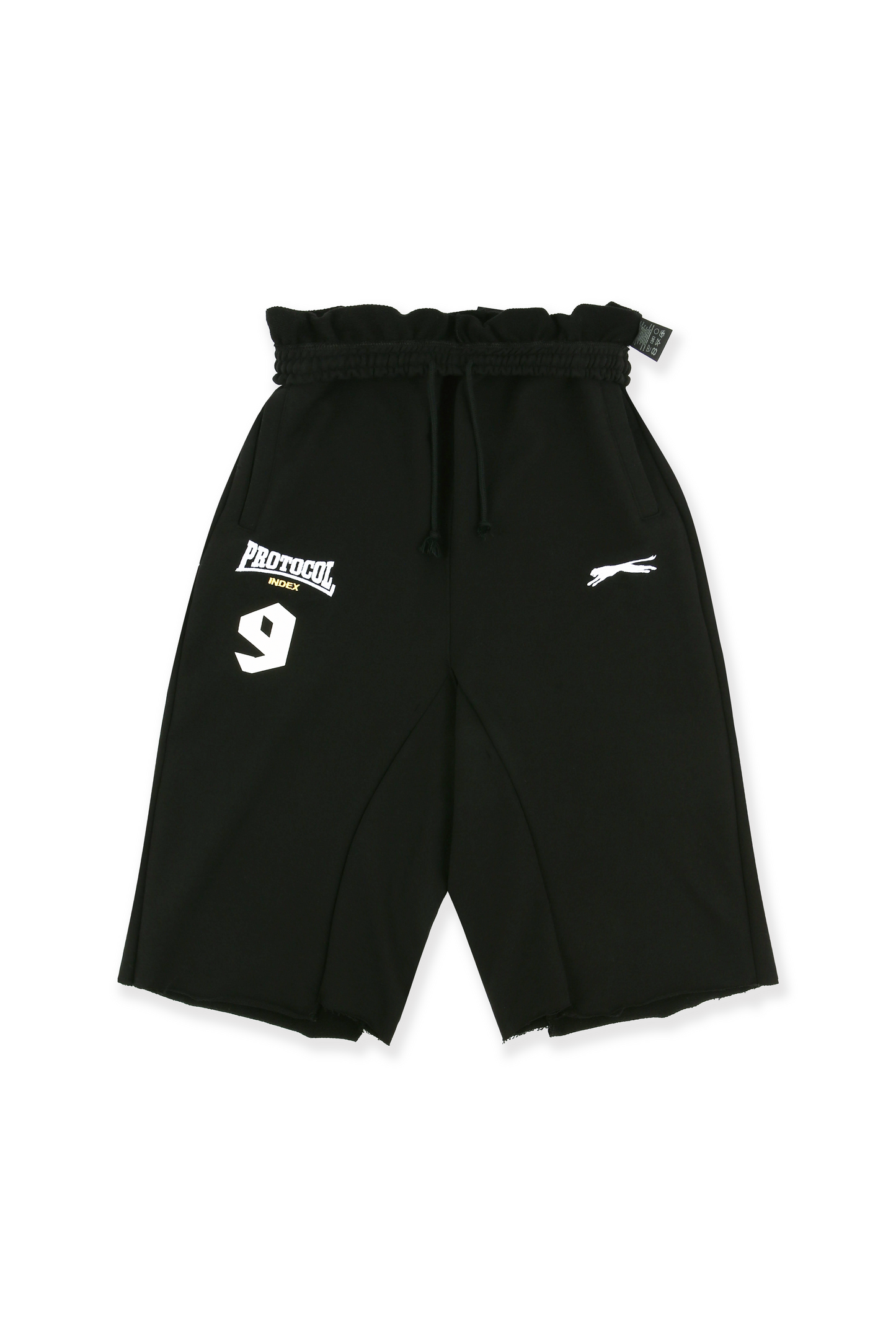Protocol Index_FOLDED WAIST JORTS (Black)