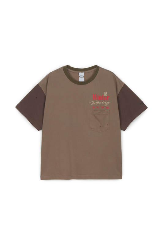 Protocol Index_Paneled Pocket T-Shirt (Brown Mix)