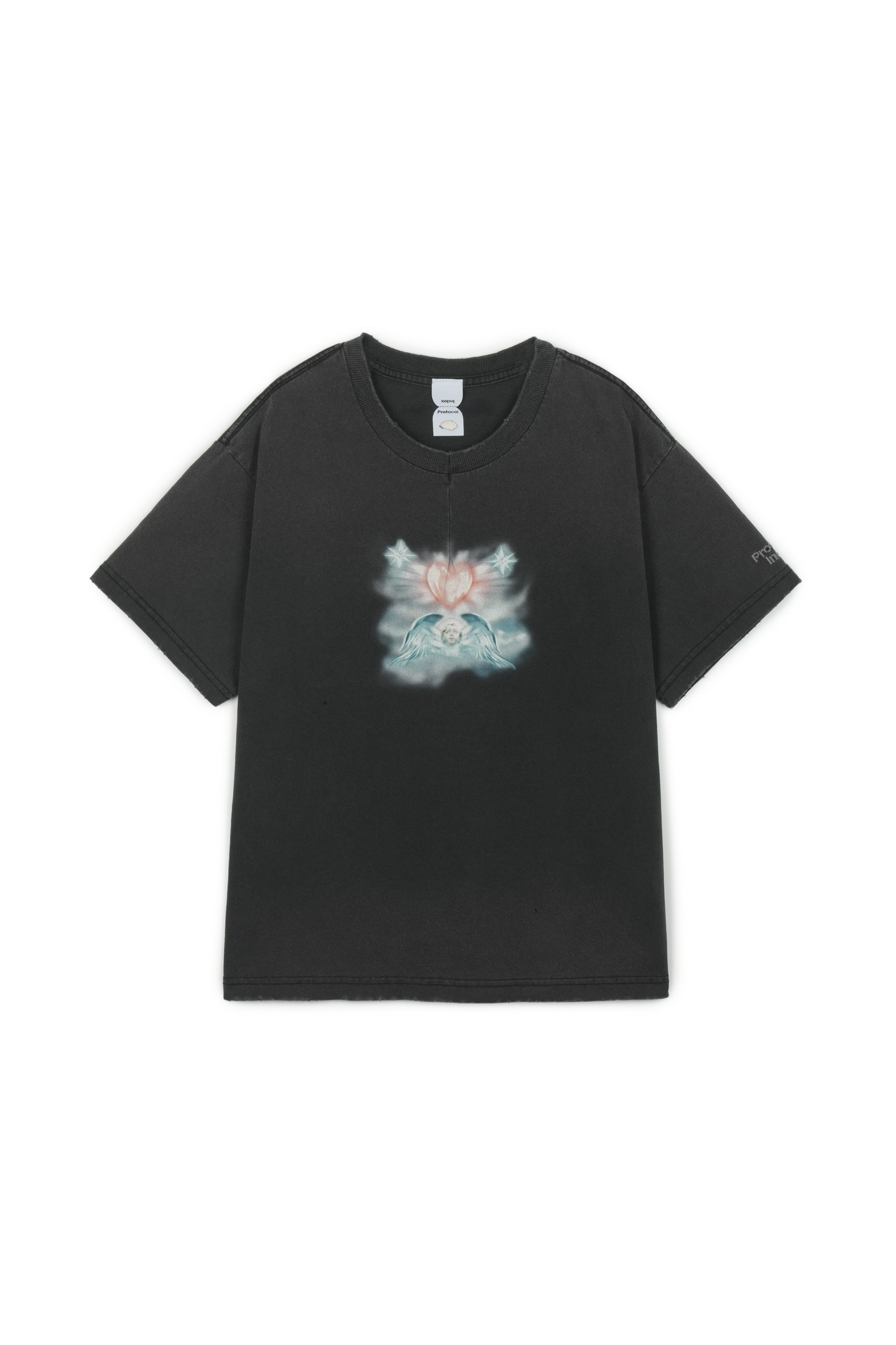 Protocol Index_FK Centerline Dart Washed T-Shirt (Charcoal)