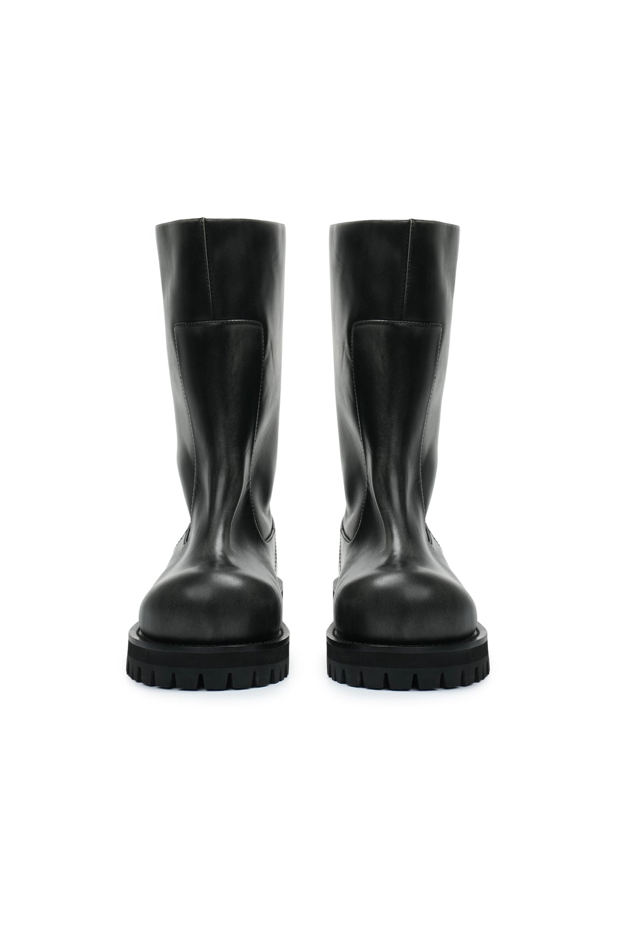 Protocol Index_DISTRESSED SHAFT BOOTS (Vintage Black)