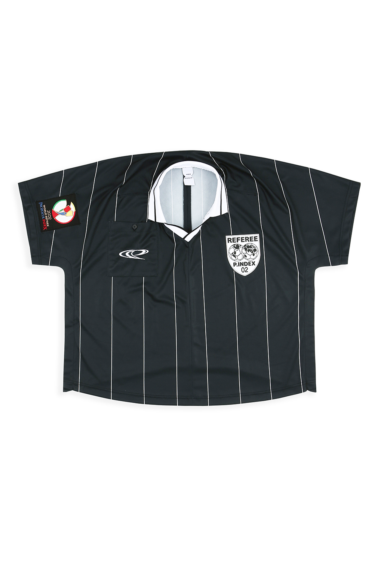 Protocol Index_FAKE SHOULDER REFEREE FOOTBALL JERSEY (Black)
