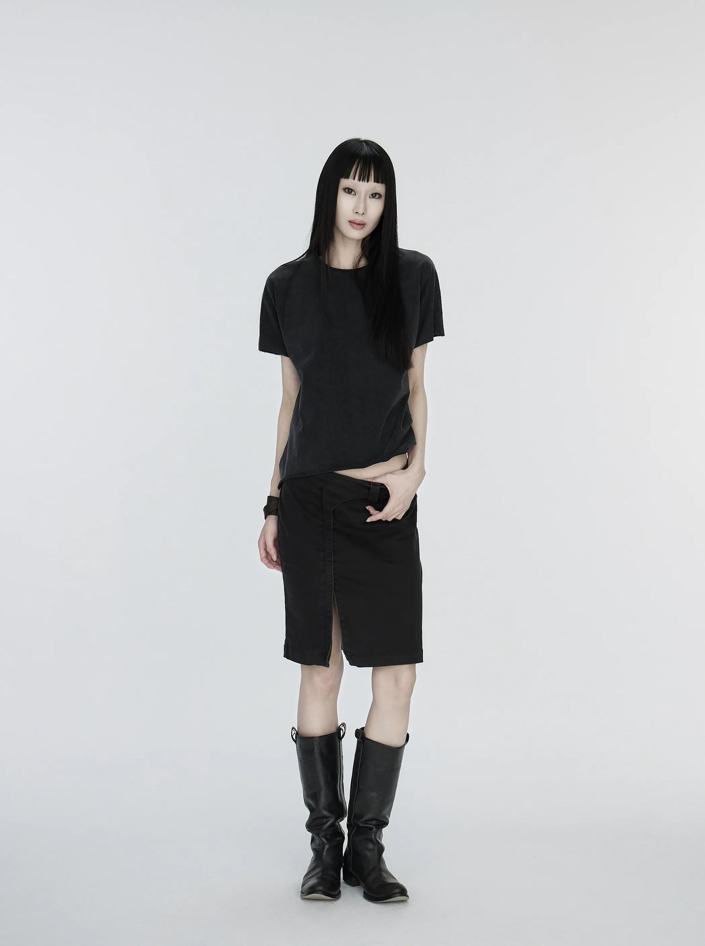 pip workspace_Raw Edge T-shirt (Grey)