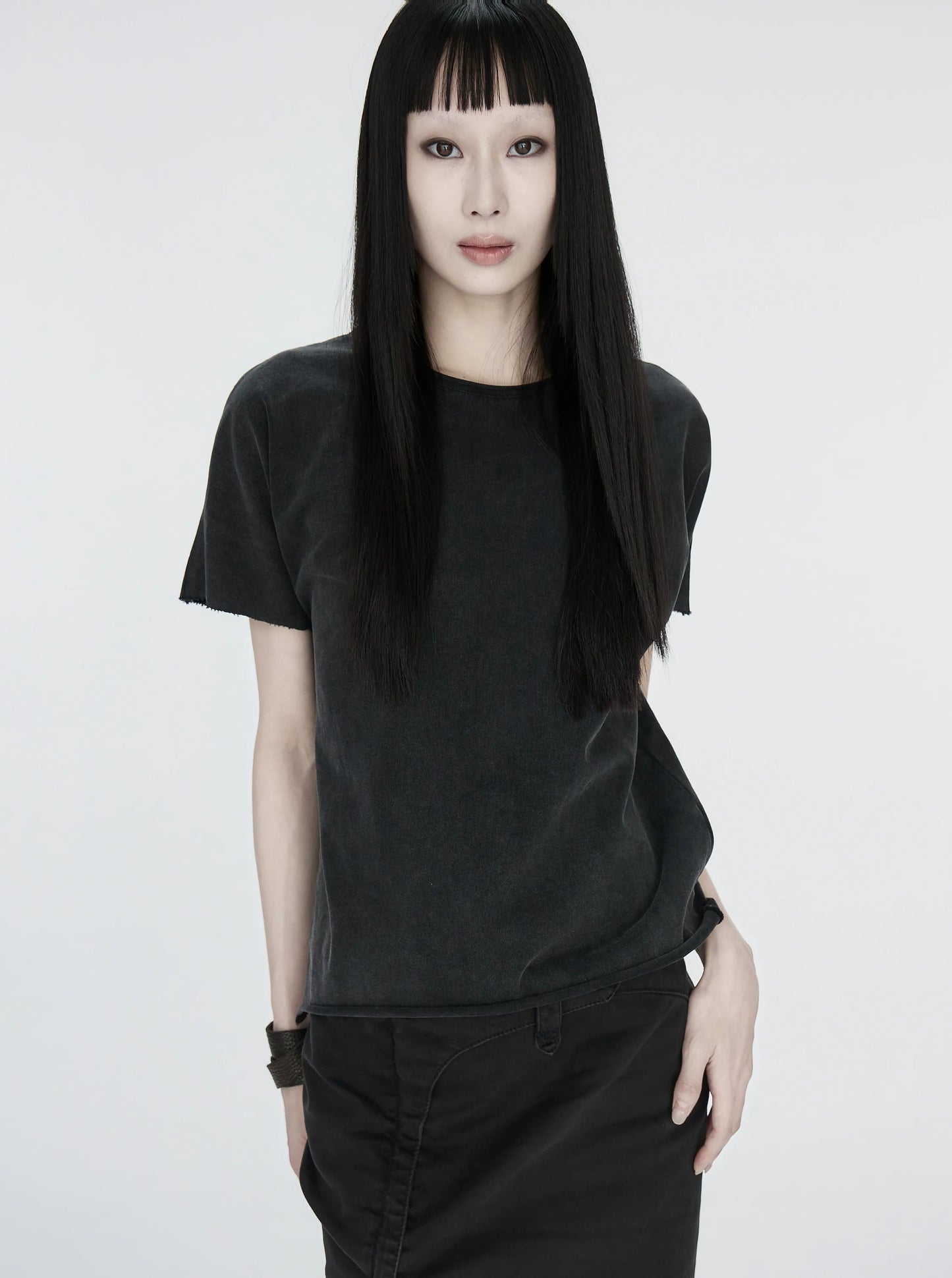 pip workspace_Raw Edge T-shirt (Grey)