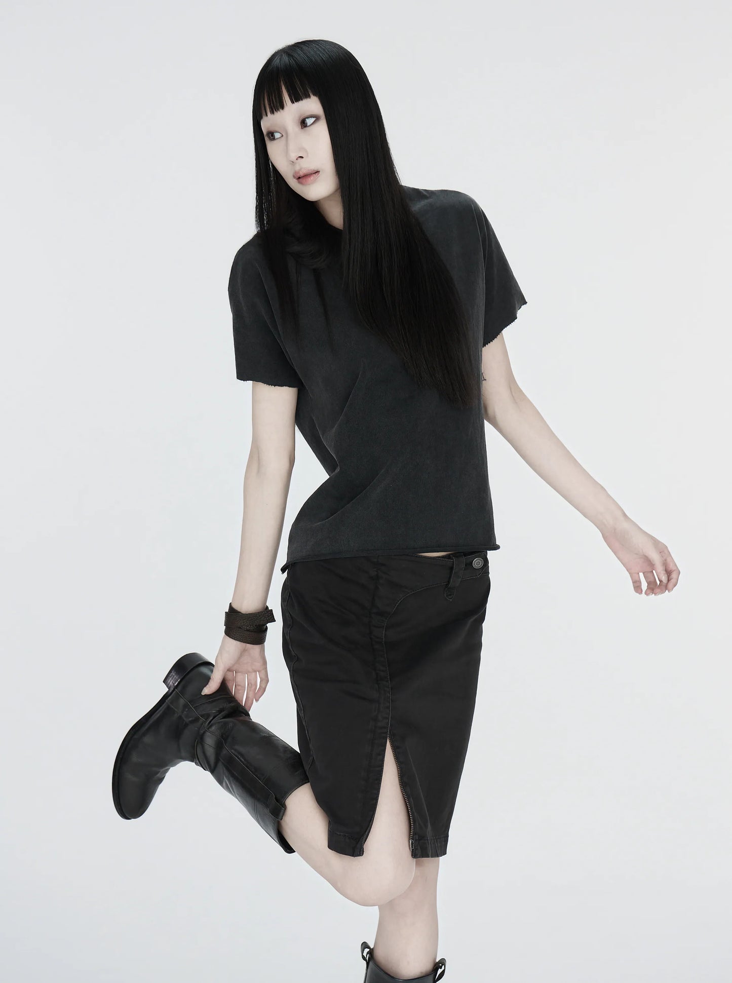 pip workspace_Raw Edge T-shirt (Grey)