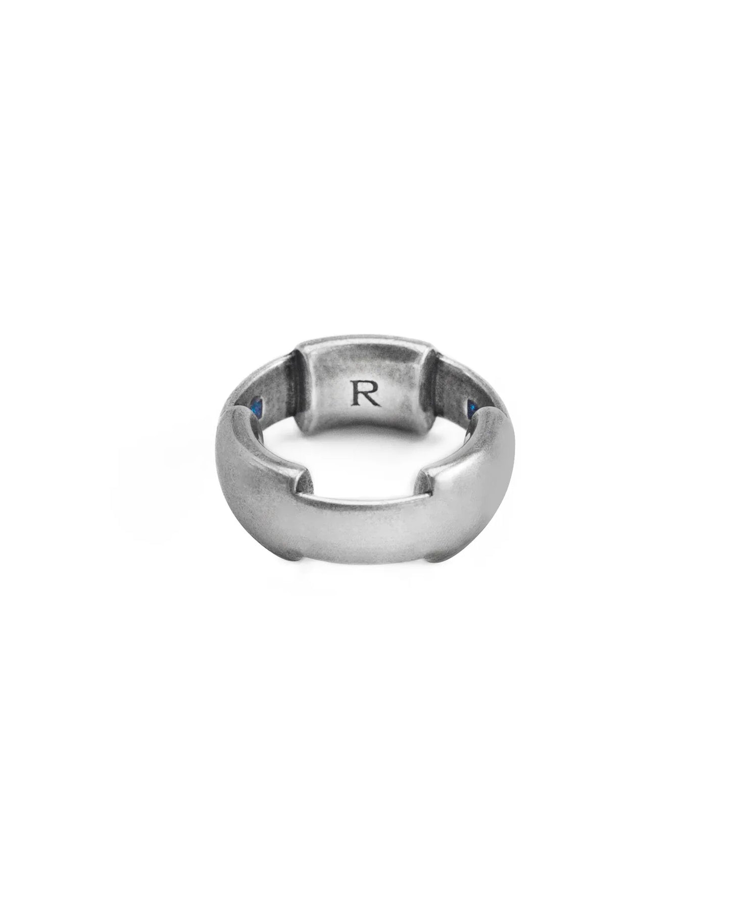 RECOVERY_RING WITH COLOR FILLING (Antique Silver)