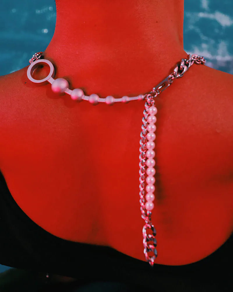 RECOVERY_TWO-WAY BEAD NECKLACE