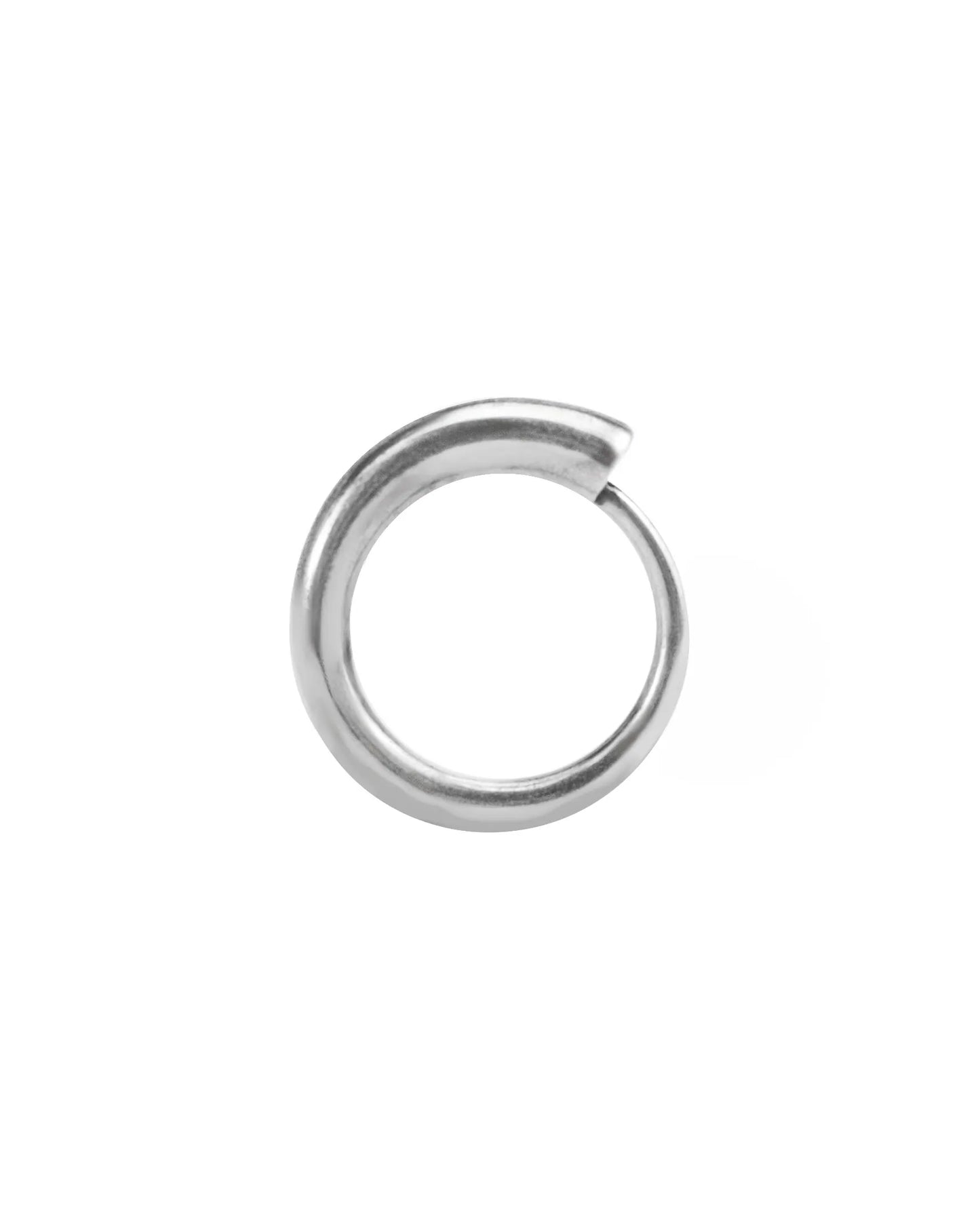 RECOVERY_SINGLE LOOP COLOR-FILLED RING (Antique Silver)