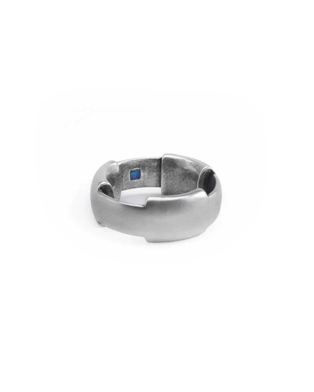 RECOVERY_RING WITH COLOR FILLING (Antique Silver)